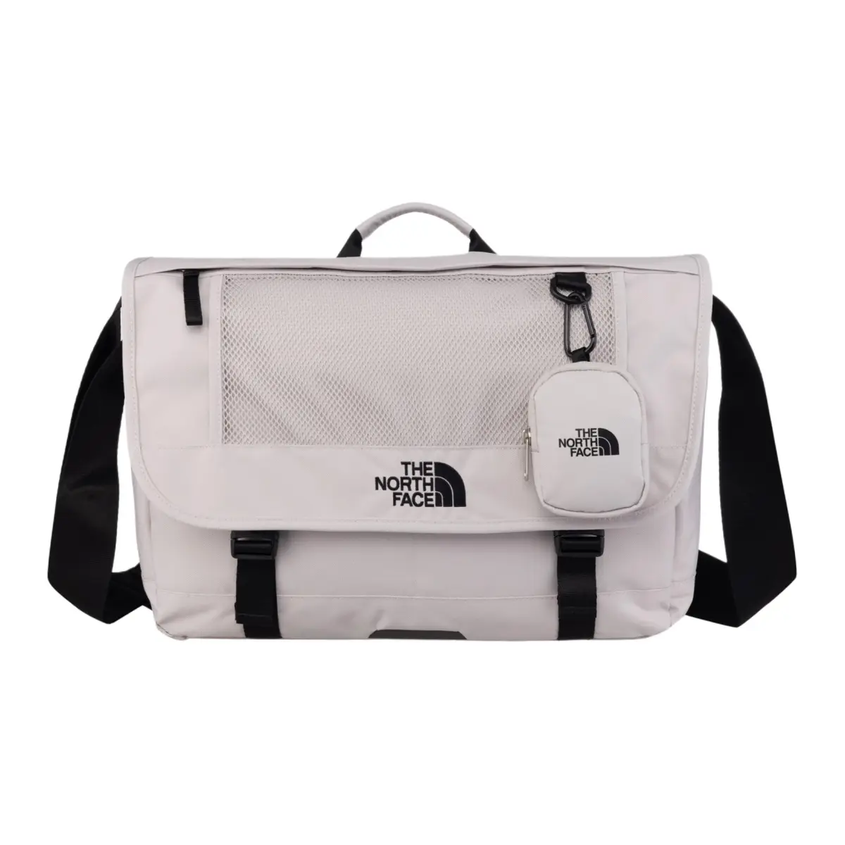 THE NORTH FACE 14L Messenger Bag One Shoulder Handbag Outdoor Bag Polyester Gray White Men's