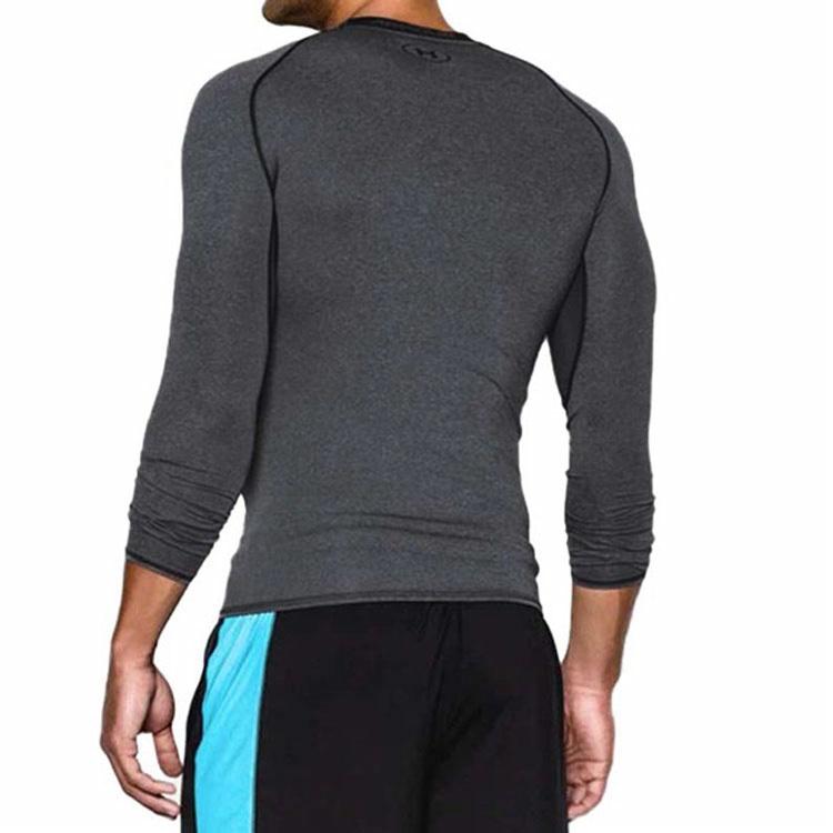 Мужская футболка Under Armour UA Hg Armour Ls-Grylg (серая) — фото 5
