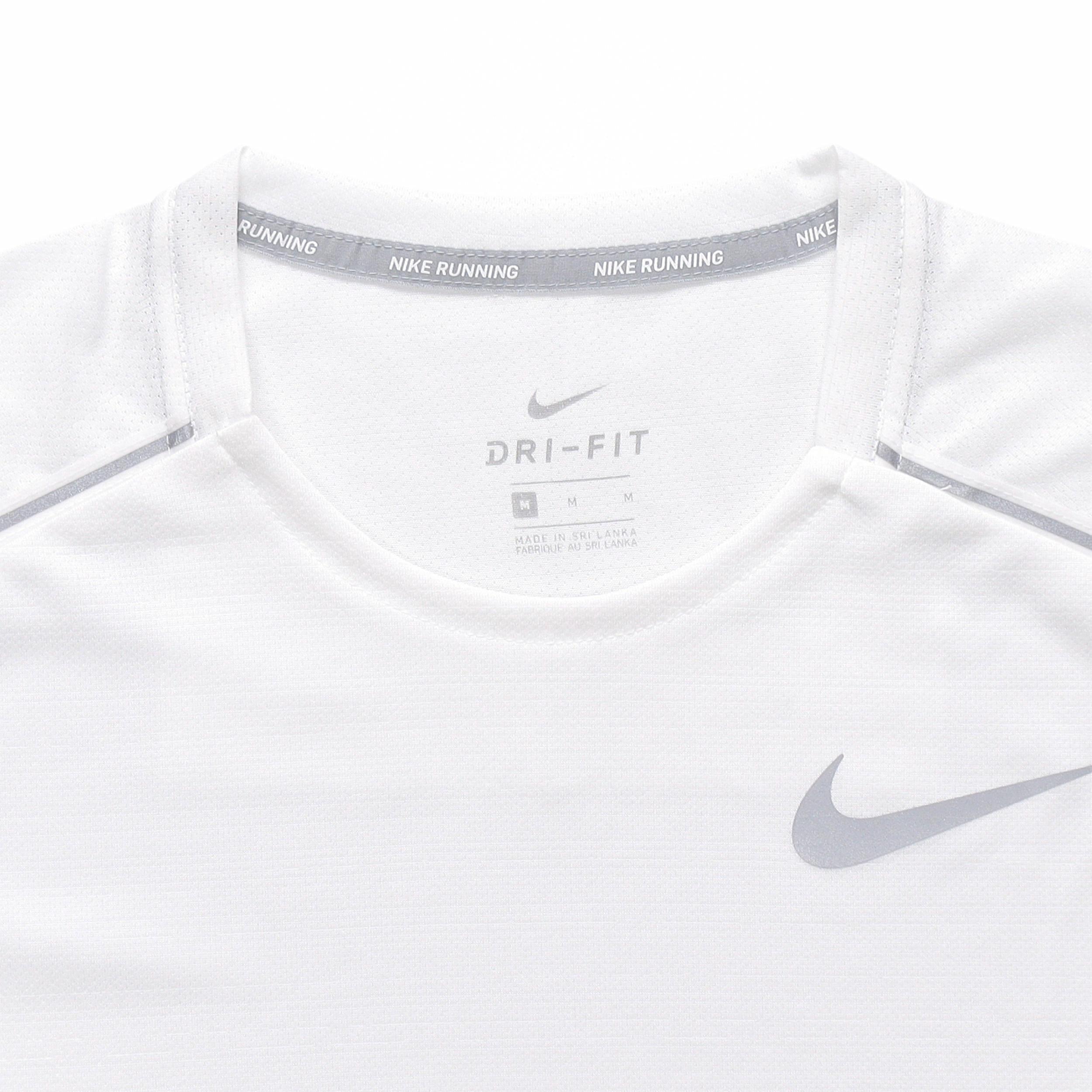 Мужская футболка Nike DRI-FIT (белая) — фото 4
