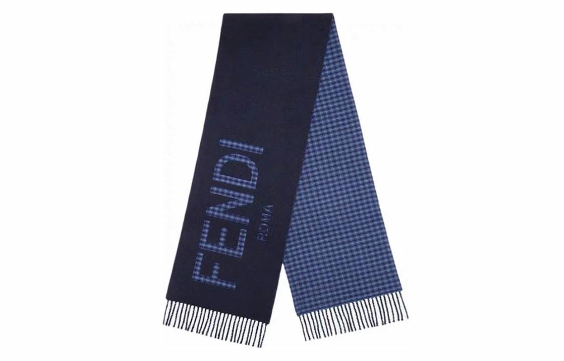 Шарф Fendi FENDI Logo (синий)