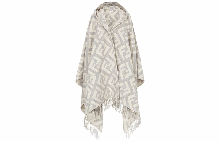 Женский шарф Fendi (серый)