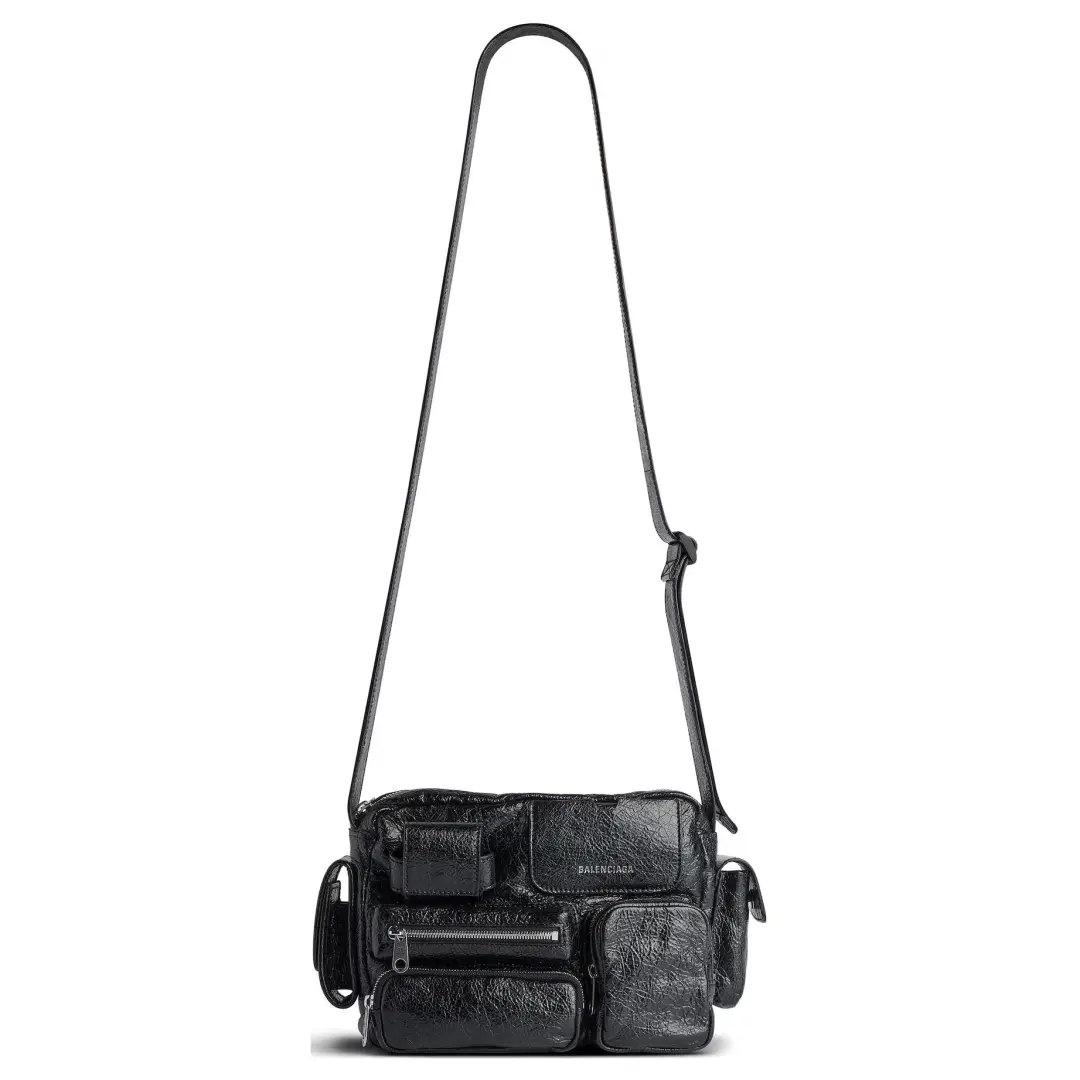 Balenciaga Lambskin Camera Bag, Crossbody Bag, Shoulder Bag Men's Black
