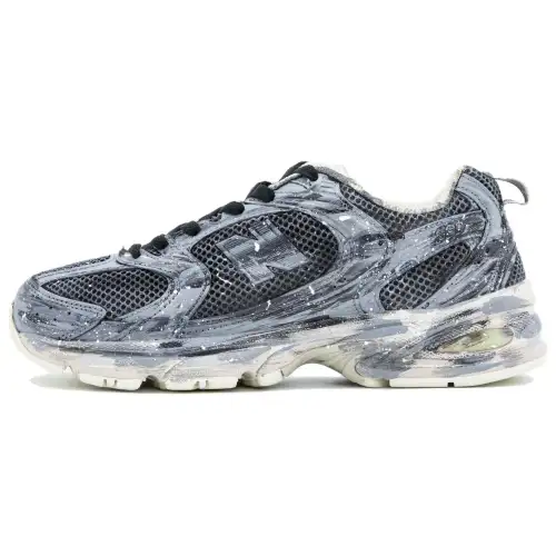 New Balance NB 530 Slip Resistant, Abrasion Resistant, Height Increasing Low top Casual Running Shoes Unisex Black Gray