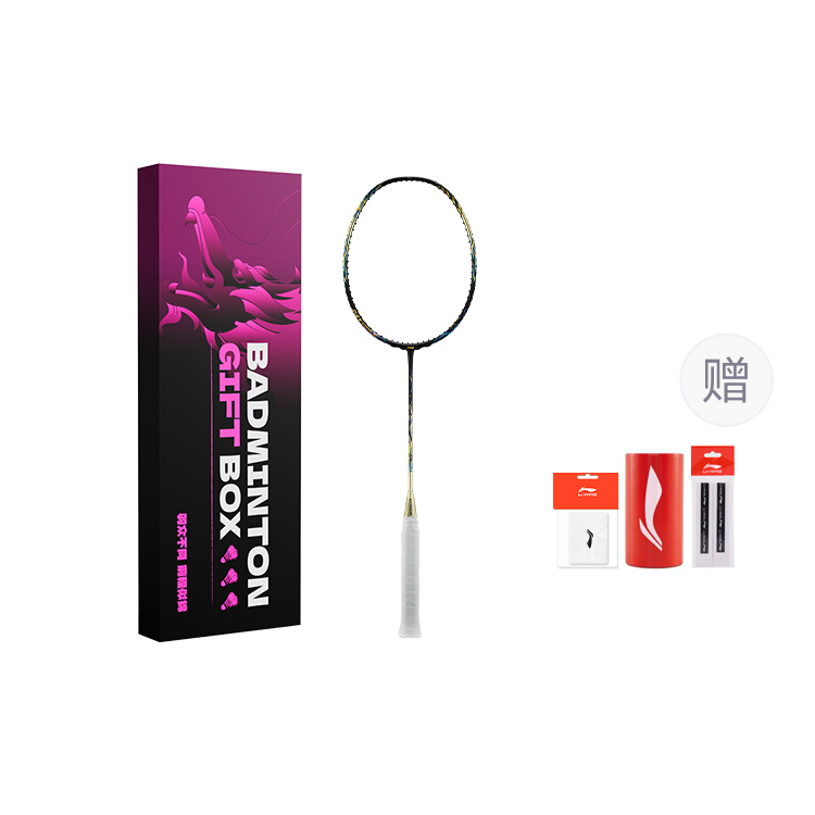 Li Ning Thunder 100 Full Carbon Badminton Rackets Offensive Type Heavy Head, Stiff Shaft Professional 675mm Unisex