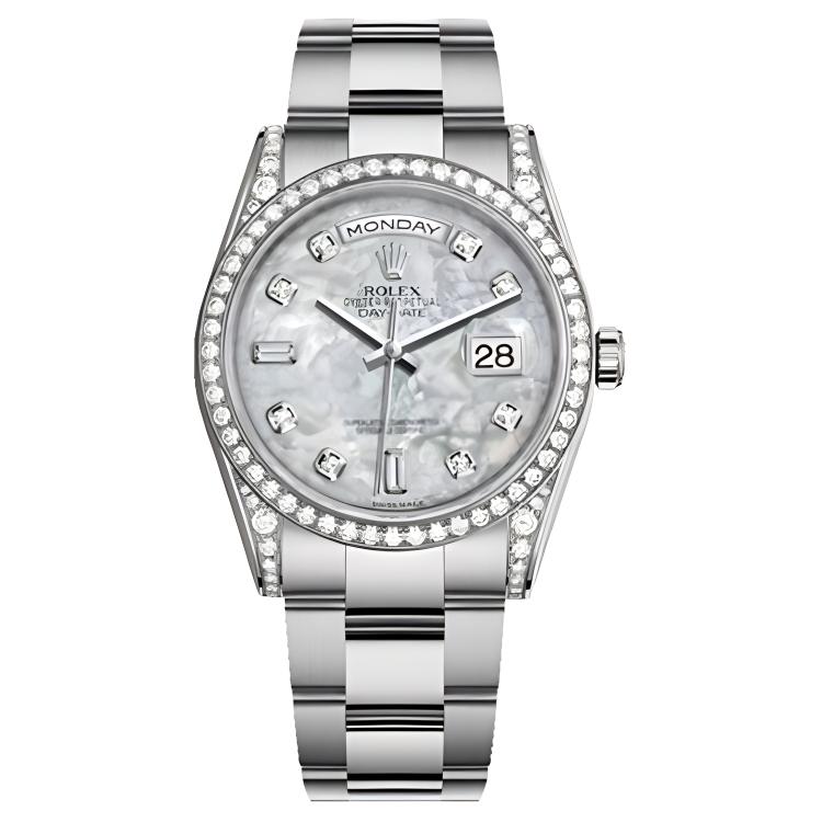 ROLEX Week type Calendar Automatic Mechanical Movement Men's Watches Watch 36mm Mother of Pearl Color Watch Dial