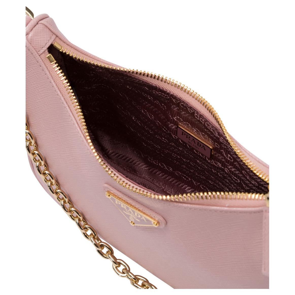 Женская сумка Prada Re-EditionSaffiano (розовая) — фото 5