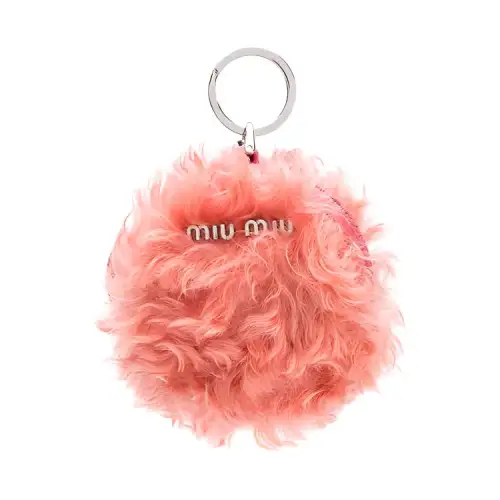 MIU MIU Sheepskin Wallet Women's Pink
