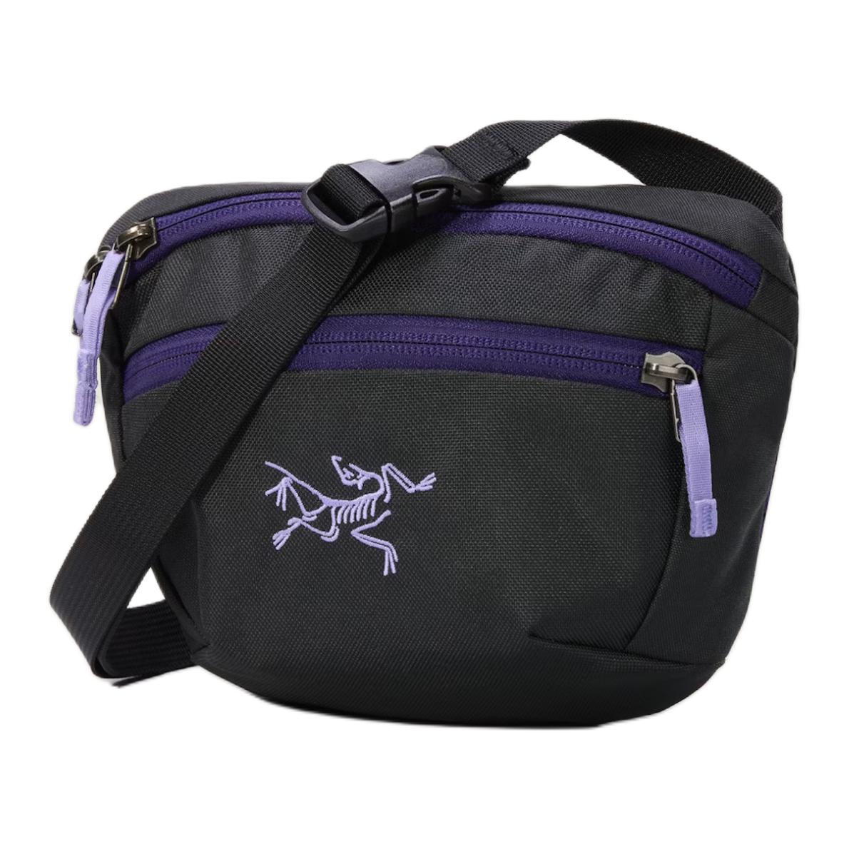 Поясная сумка Arcteryx Mantis 1.5L (черно-пурпурная)