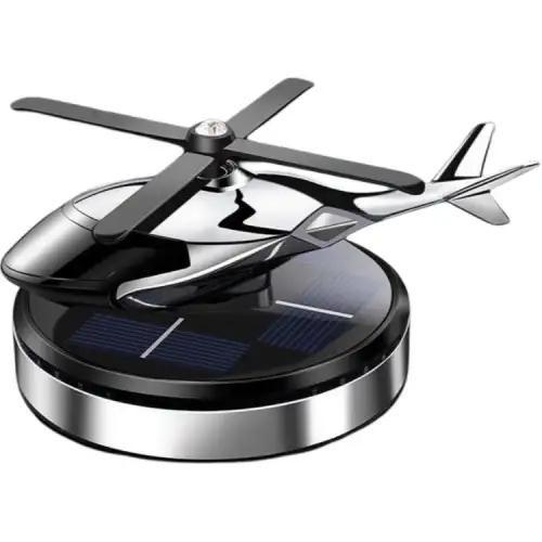 Rotating airplane solar-powered for auto, creative aromatherapy, helicopter, universal perfume