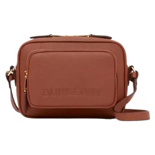 Burberry Calfskin Camera Bag, Shoulder Bag, Crossbody Bag Women's Tan