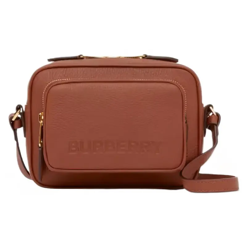 Burberry Calfskin Camera Bag, Shoulder Bag, Crossbody Bag Women's Tan