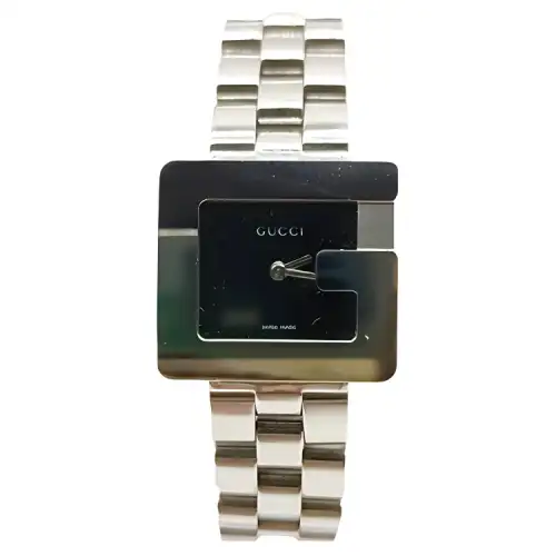 GUCCI Mid Century Modern Collection Wrist Watches Quartz Movement Alloy Strap 23mm Black Dial Unisex
