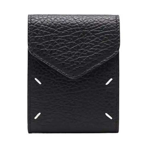 Maison Margiela Interior Card Slot Cow Leather Small Wallet Women's Black