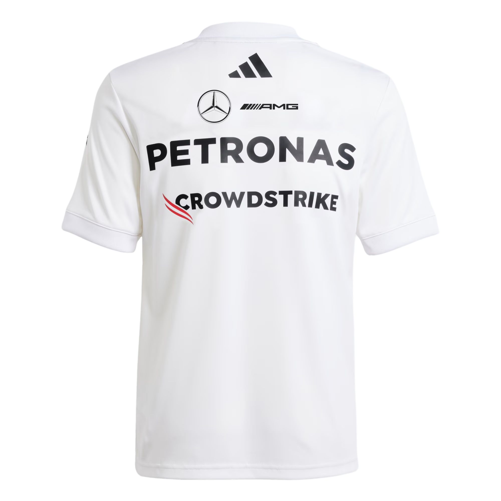 Футболка adidas × MERCEDES-AMG PETRONAS F1 (черно-белая) — фото 2
