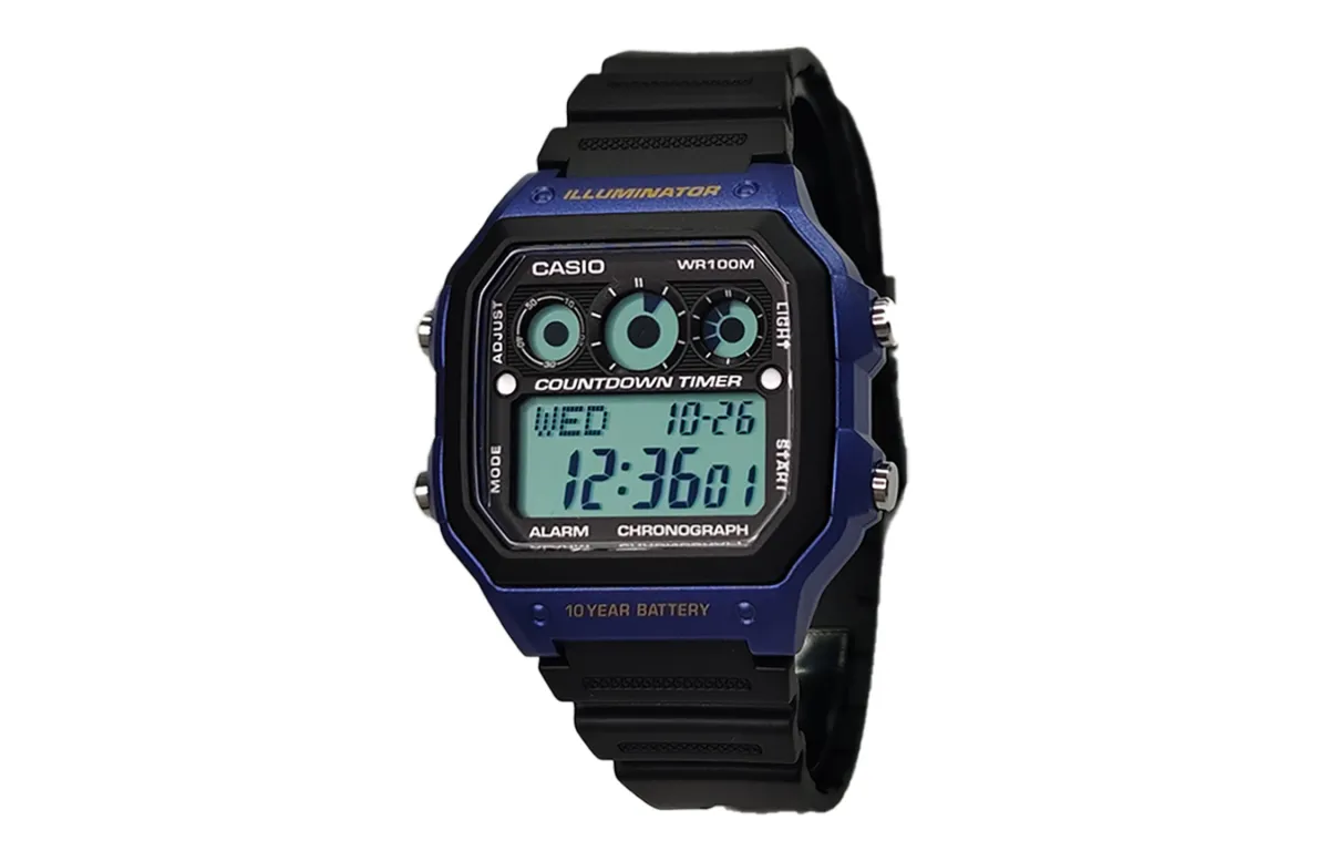 CASIO Custom Collection Quartz Movement Watch Unisex Black Dial