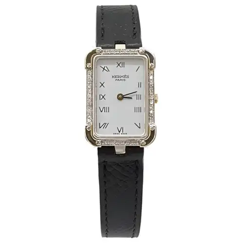 HERMES Croisiere Wrist Watches Quartz Movement Leather Strap 18mm White Dial Women's Watch YPSBB196596