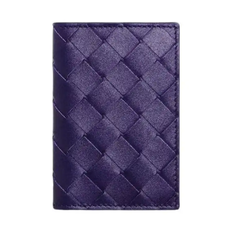 Bottega Veneta Calfskin Card Holder Men's Purple