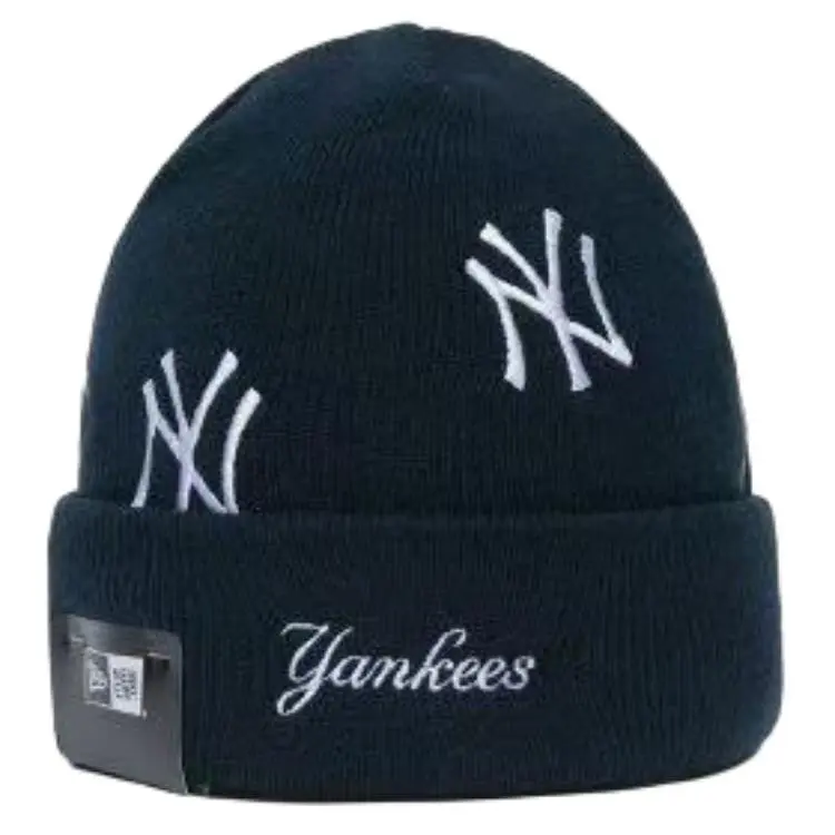New Era Acrylic Beanies Unisex Blue Black