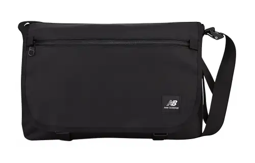 New Balance Nylon Shoulder Bag, Crossbody Bag Unisex Black