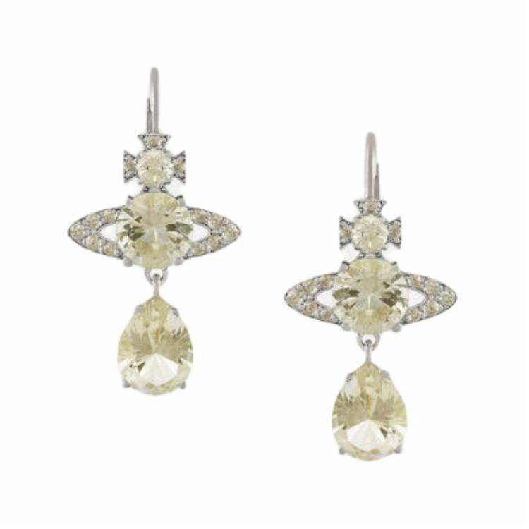 Серьги Vivienne Westwood Ismene Earrings (серебристо-желтые)
