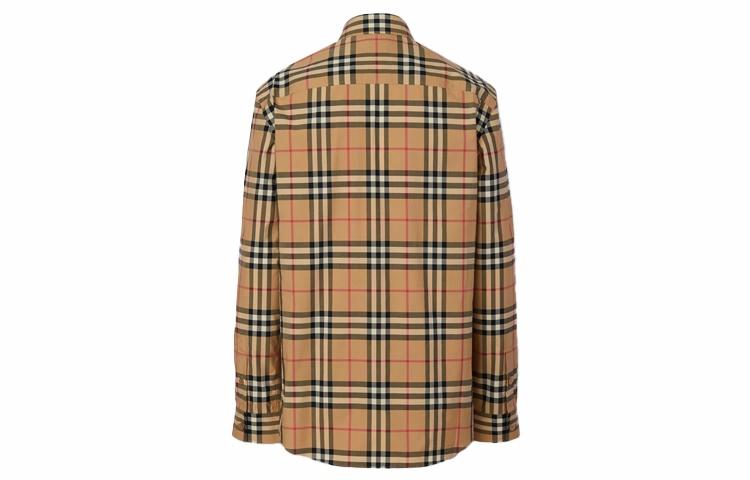 Мужская рубашка Burberry (бежевая) — фото 2