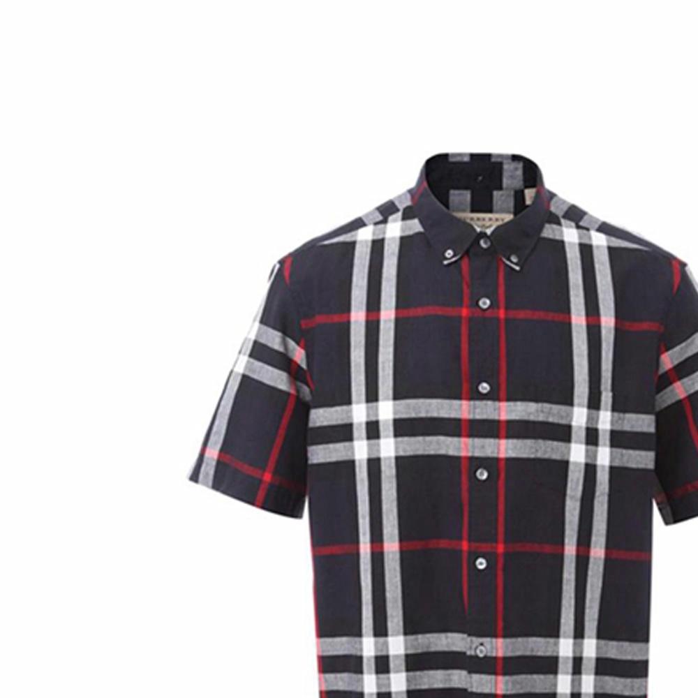Мужская рубашка Burberry Гретхен (темно-синяя) — фото 6