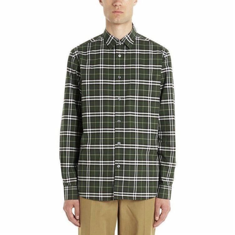 Мужская рубашка Burberry (зеленые) — фото 3