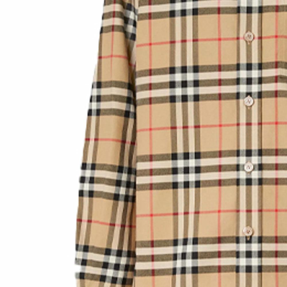 Мужская рубашка Burberry (бежевая) — фото 6