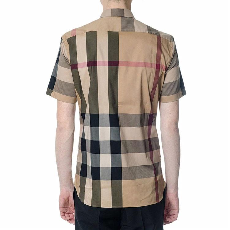 Мужская рубашка Burberry (бежевая) — фото 5