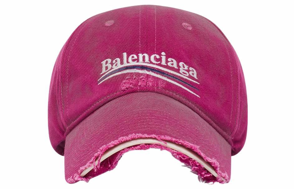 Женская кепка Balenciaga с логотипом (розовая)