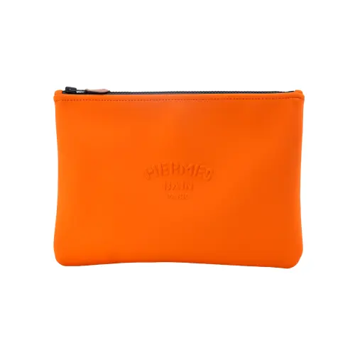 HERMES Neobain Polyamide Clutch Medium Women's Orange