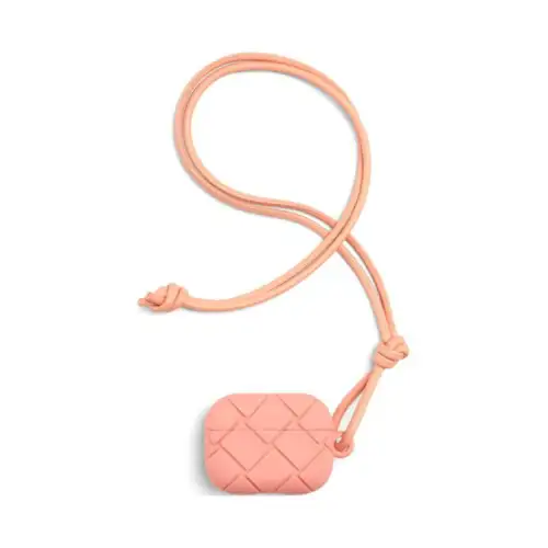 Bottega Veneta Bottega Veneta Luggage Collection Cow Leather Earphone Case Unisex Light Pink
