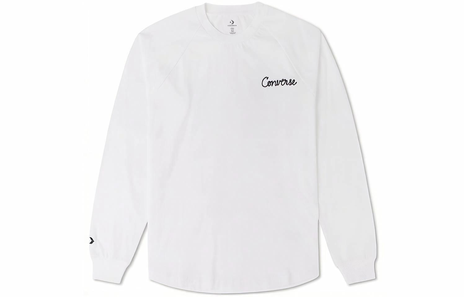 Мужская футболка Converse Raglan Embroidered (белая)