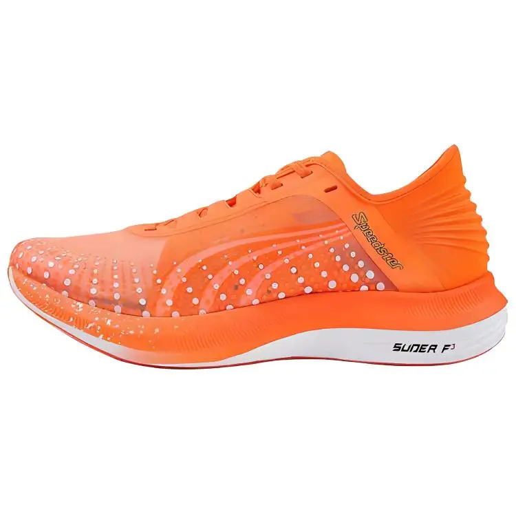 DO-WIN comfortable and versatile shock-absorbing and rebound low-top running shoes for men and women, fluorescent orange