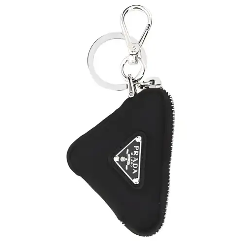 PRADA Fabric Key Pouch Men's Black