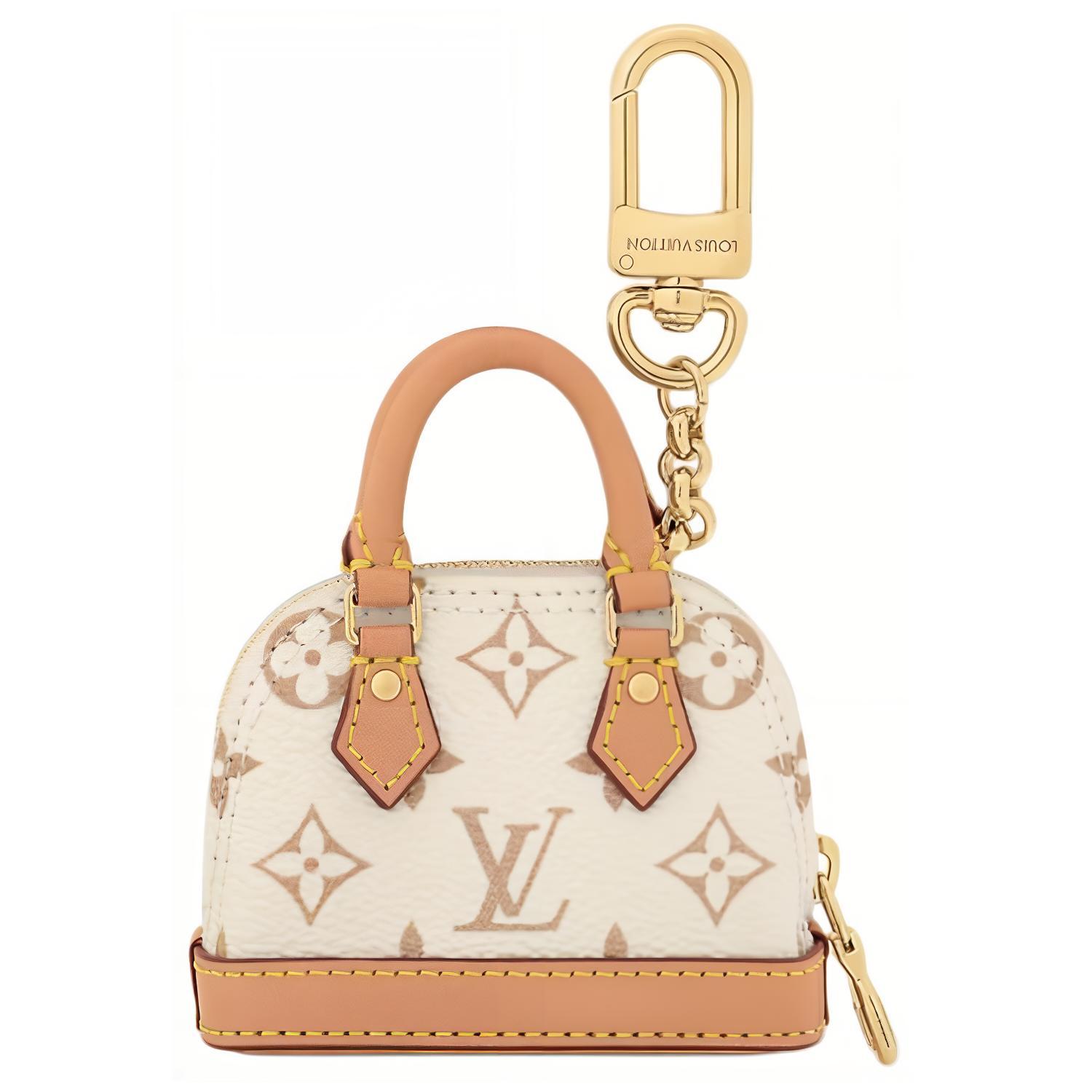 Женская сумка Louis Vuitton Micro Alma (бежево-коричневая) — фото 3