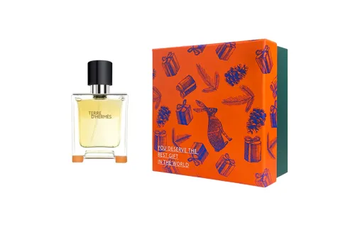 HERMES Rabbit, men's gift box, wooden perfume, balm, woody notes, 50 ml, 100 ml, 200 ml