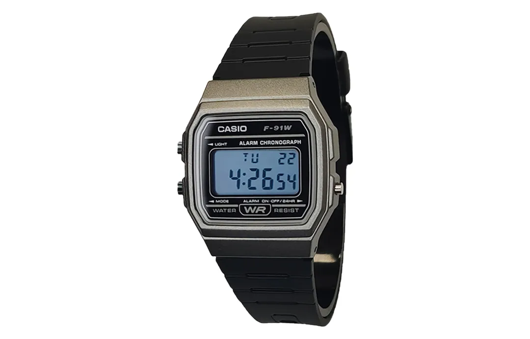 CASIO Custom Collection Quartz Movement Resin Strap Watch Unisex Black Dial