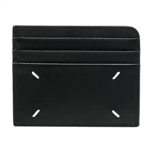 Maison Margiela Calfskin Card Holder Women's Black