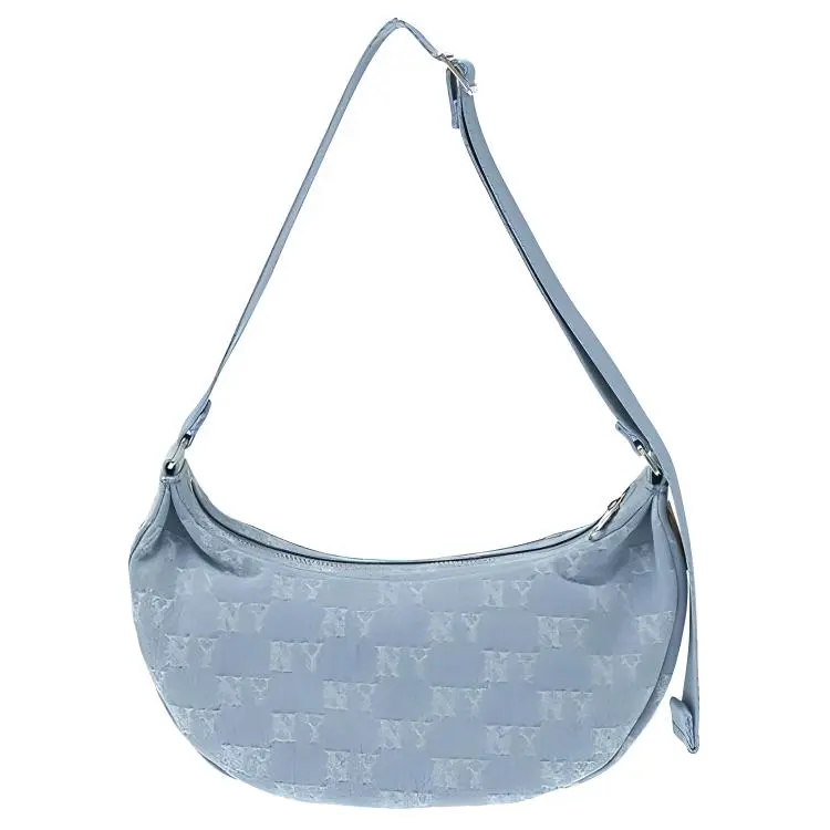 MLB Denim Shoulder Bag Unisex Blue