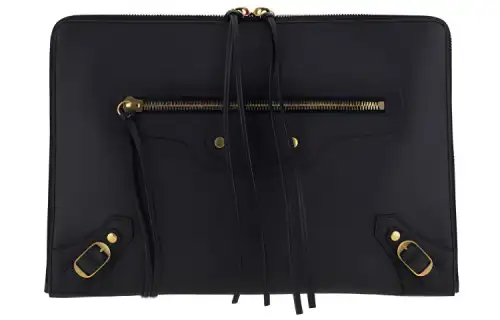 Balenciaga Leather Clutch Women's Black