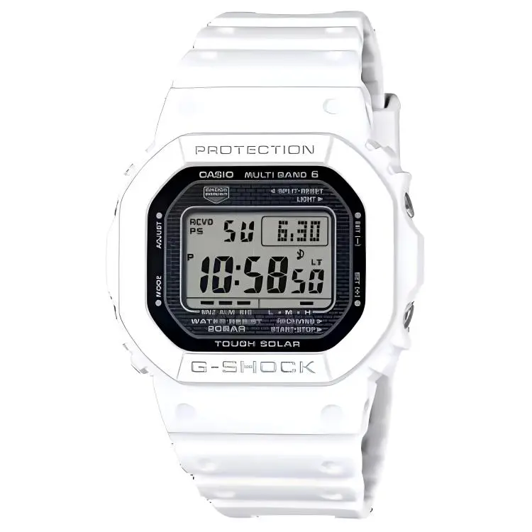 CASIO 5000 Collection Solar Movement Resin Strap Watch Men's Watches Gray Dial