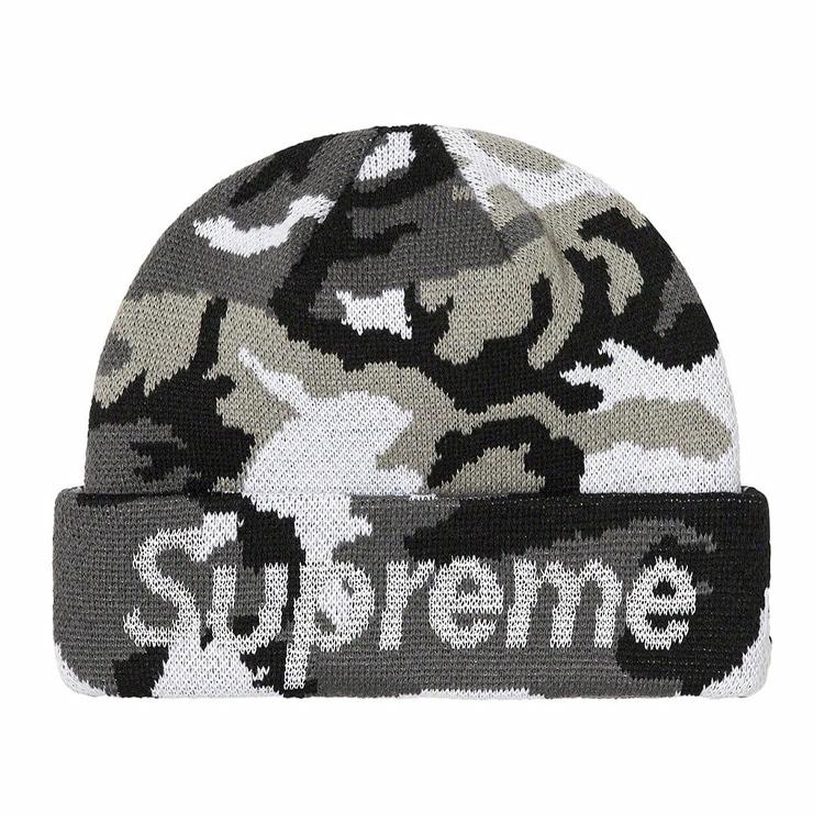 Шапка Supreme x New Era Split Beanie (разноцветная)