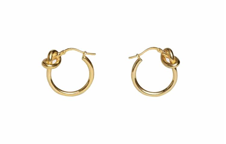 Женские серьги CELINE Knot (золотые)
