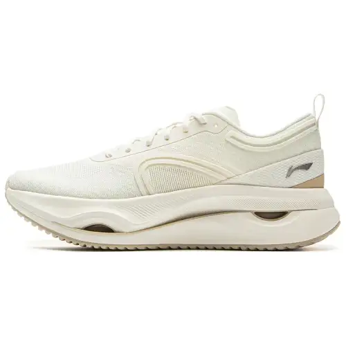 Li Ning Cushioning, Wear Resistant Low top Casual Running Shoes Women's Ivory