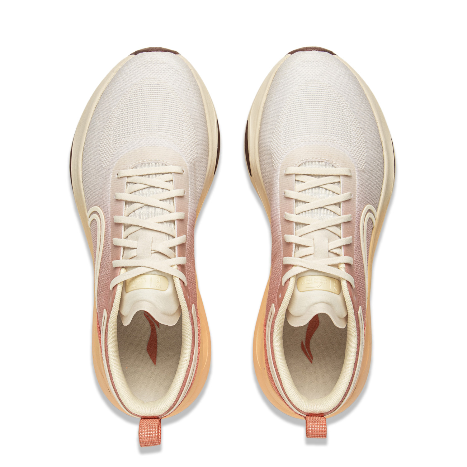 Li Ning Support Rebound Low top Sprint Running Shoes Women’s White Orange