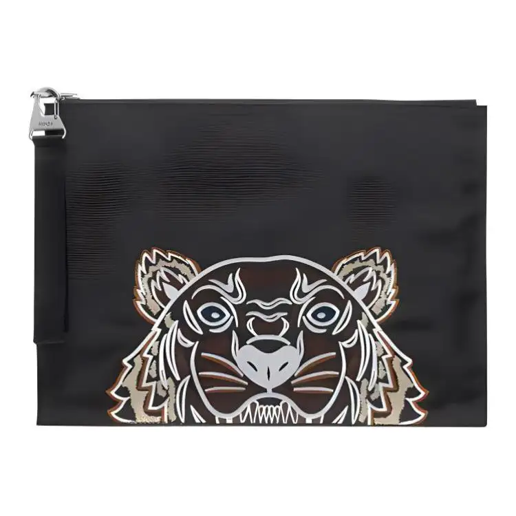 KENZO Fabric Handbag Clutch Men's Black