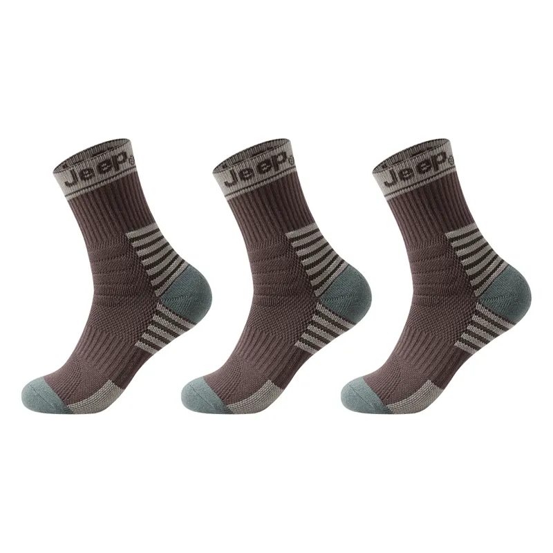 Jeep Fashion Sports Collection Basketball Socks Unisex 3 Pack