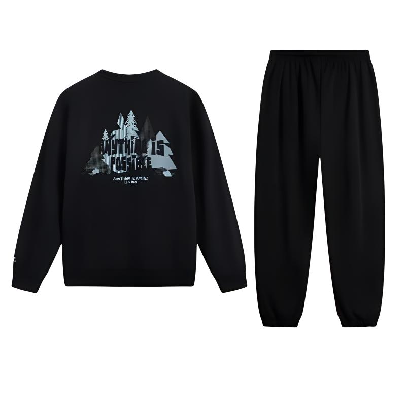 Li Ning Sports Fashion Collection Casual Sportswear Men’s Black