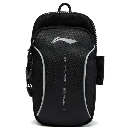 Li Ning Polyester Arms Bag Cell Phone Pouch Unisex Black